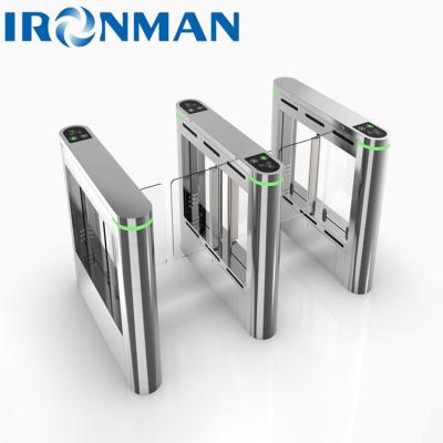Arc Small Swing Gate Turnstile 1400*180*1020mm Metal Turnstile AC220V For Hospitals
