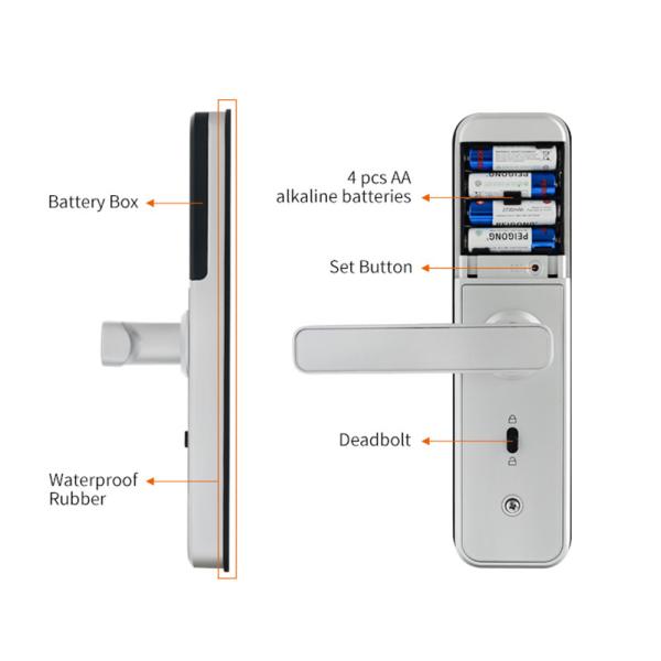 Waterproof Smart Tuya APP Security WiFi Fingerprint Home Outdoor Gate Card Code Door Lock