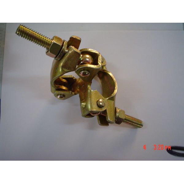 Zinc Plated Scaffolding Pressed Double Coupler / Forged Swivel Coupler