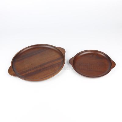 Premium Acacia Wood Tray – Elegant Serving Platter for Food, Drinks, or Home Décor, Durable Wooden Organizer Tray for Kitchen, Coffee Table