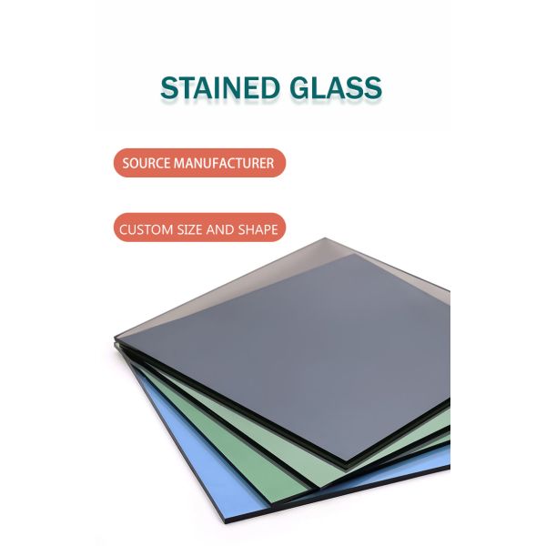 6.38-10.38mm Custom Color Gradient Glass | Building Decoration Use