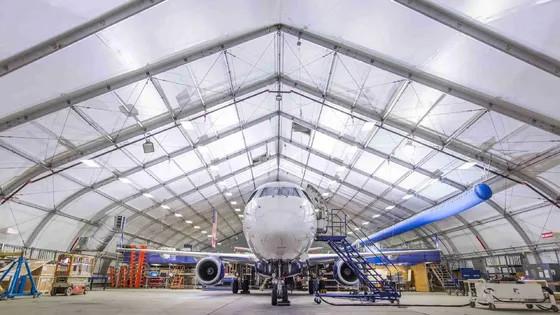 Robust Construction Industrial Metal Aircraft Hangars Prefab Steel Frame Buildings