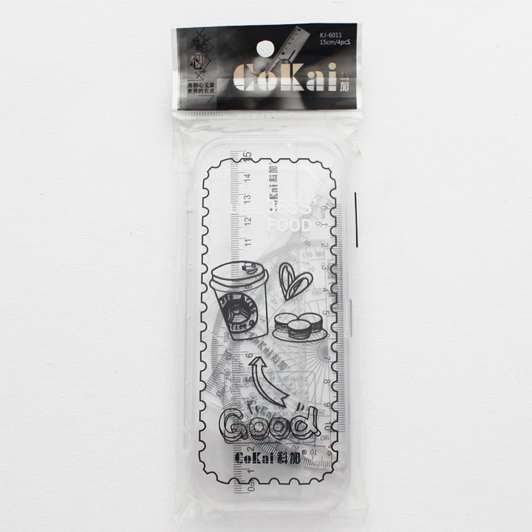 high quality math stationery clear scale custom logo ruler set