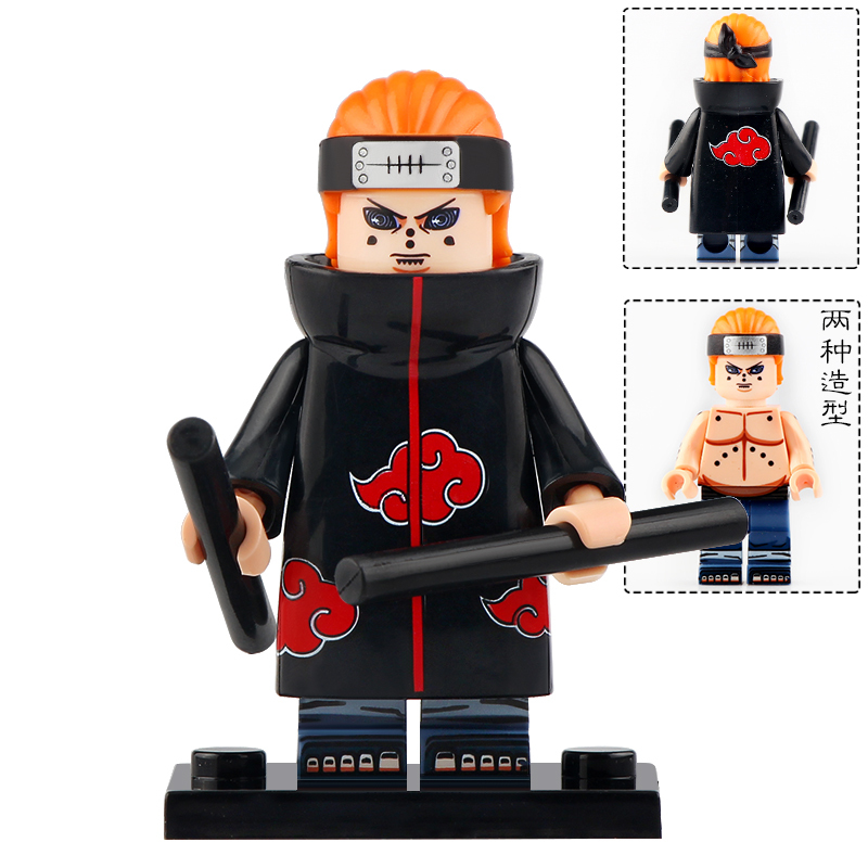 Naruto Anime Minifigures Uzumaki Naruto Uchiha Sasuke Character Mini Action Figures