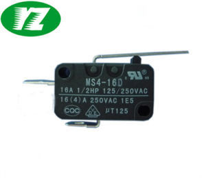 Long Lever Actuator Forms Mini Latching Micro Switch 16A 125V 250V