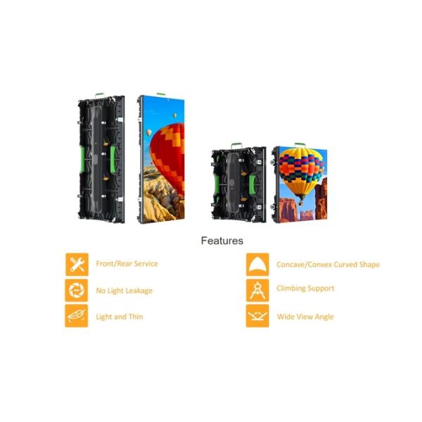 3840Hz Indoor Rental LED Display Screen Panel 500X1000mm Aluminum Cabinet