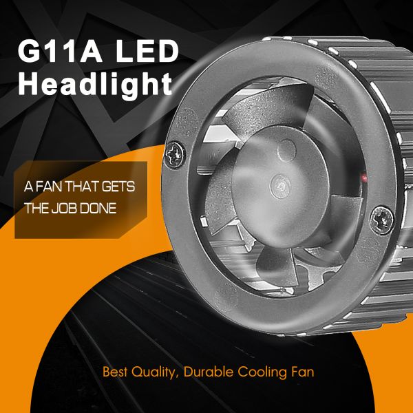 G11A all in one mini with fan 6000Lumen ZES chips car led headlight