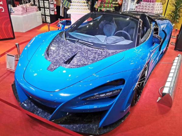 For McLaren 720s Carbon Fiber Hood 720s Upgraded NOVI Style Carbon Fiber Hood Body Kit