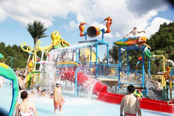 Molhe jogos para as crianças, mini parque da água com crianças deslizam (SW-SB)