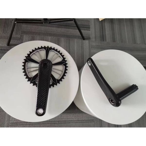 Crankset de bicicletas de carretera de carbono ligero 170/172.5mm Eje 40/42/44T Cadena.