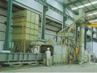 La placa de acero/la materia próxima tiró Plasting que limpiaba la línea de Treantment