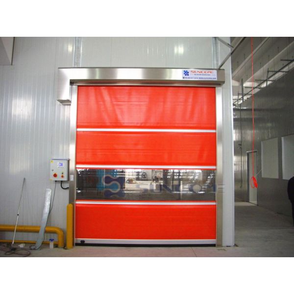 Portão de cortina rolante de armazém, portas de garagem industrial de alta velocidade