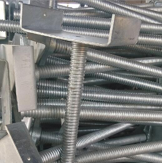 Steel Construction 35mm Dia Adjustable U Head Jack Electro Galvanized Scaffolding Props
