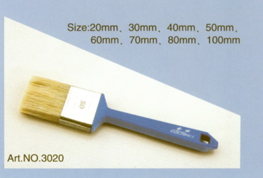 Plastic handle pure natural bristle Chinese bristle synthetic mix paint brush No.3020