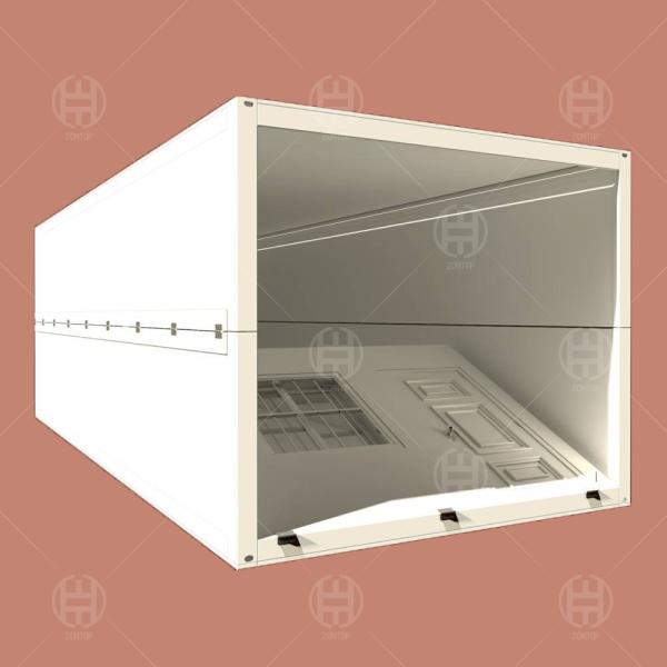 Zontop Fast Build  China New Design Small Low Cost Modular Sandwich Expandable Prefab Home Folding Container House