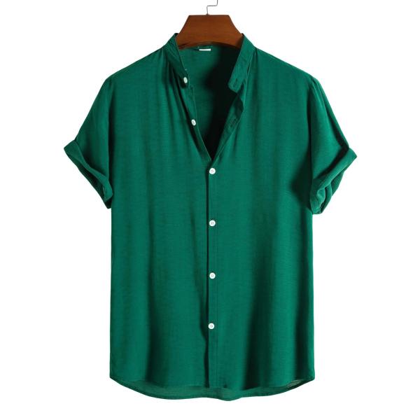 Camiseta de manga curta Casual Homem T-Shirt V-Neck Oversized Linho Shaper Refrigerante 100% algodão