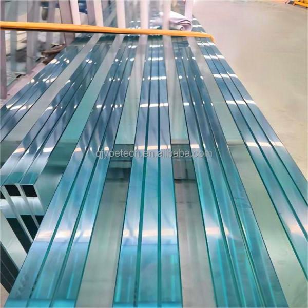 Vidro de segurança laminado temperado para construção de parede de cortina de clarabóia em borda polida fina