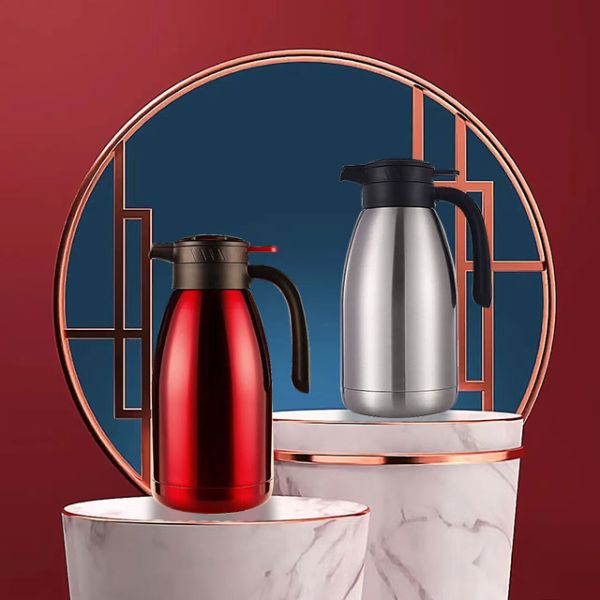 Double Walled Vacuum Insulated Colorful Stainless Steel Thermal Carafe Tea Coffee Pot
