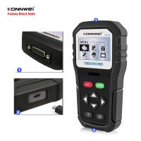 Línguas internacionais da atualização gratuita seis do tempo da vida da ferramenta diagnóstica do carro OBD2 EOBD de KONNWEI KW818 12V