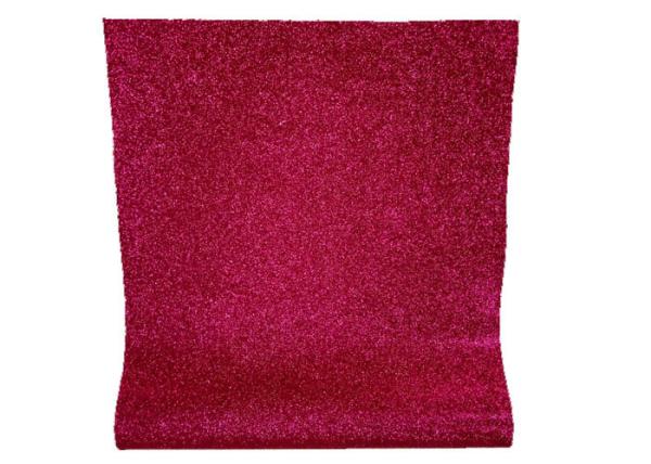 Fuchsia Waterproof Thick Glitter Wallpaper , Kraft Paper Chunky Glitter Wallpaper