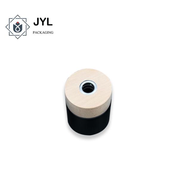 Anticorrosive Rustproof Metal Perfume Cap , Ultralight Wooden Bottle Top