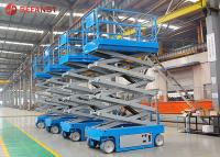 Tabela de elevação de tesoura hidráulica autopropulsada de 500 kg