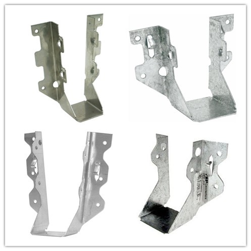 Multi-Shaped Galvanized Steel Wood Timber Connectors Joist Hangers and Bracket Metal Accessories Stamped Processed