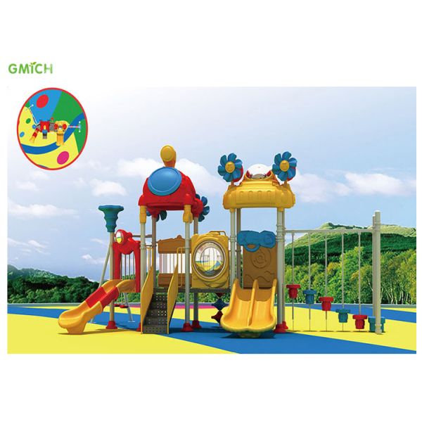 Children Outdoor Playground New Design Plastic Slide Set Commercial Amusement Park Playground