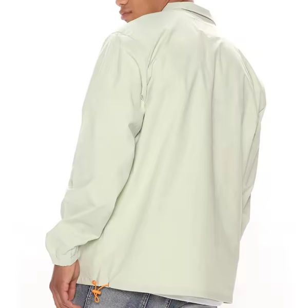 Hot Selling OEM Wholesale Custom Lightweight Windbreaker Quarter Zip Plain Solid Color Casual Nylon Anorak Jacket for Men