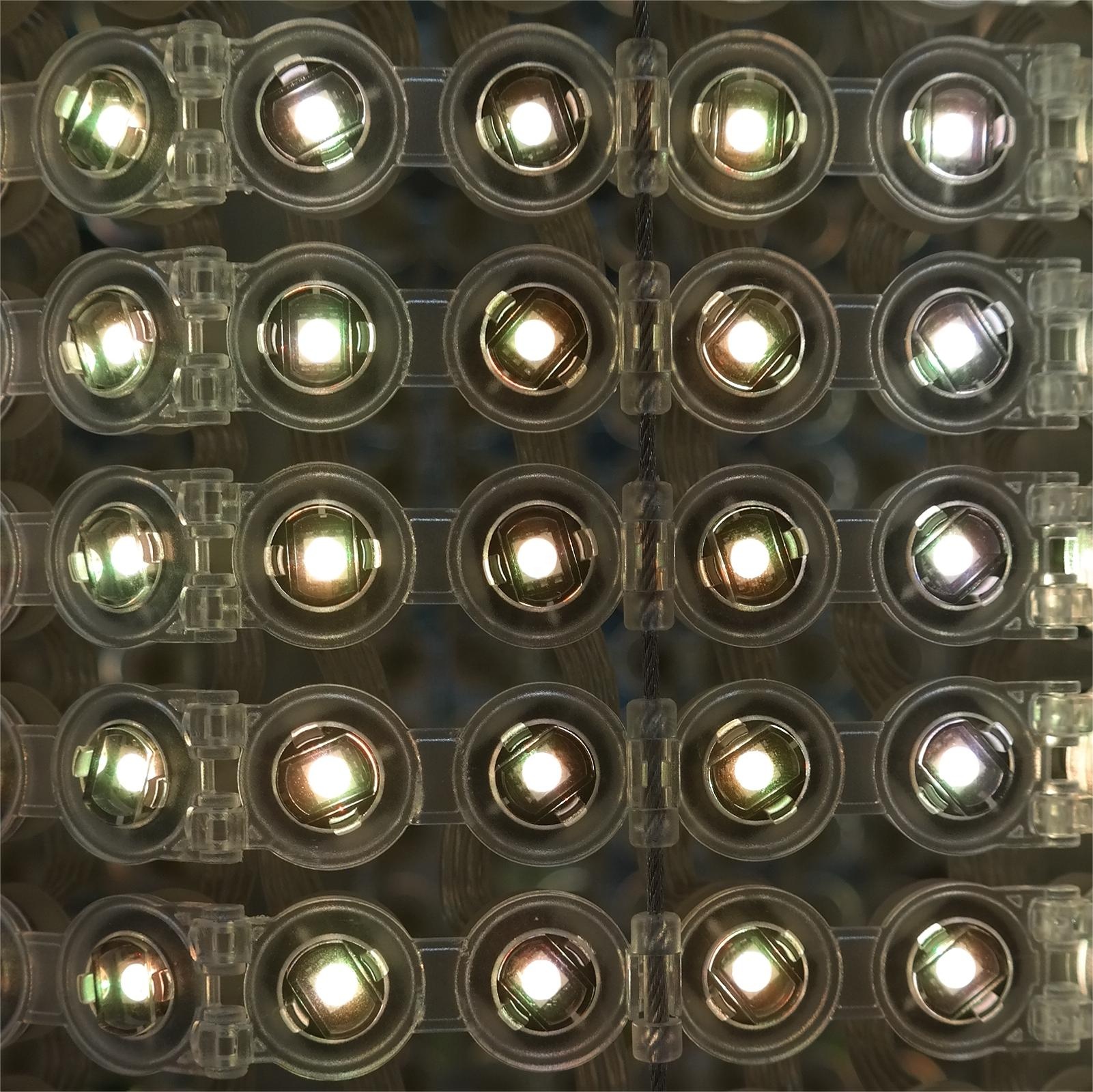 Прозрачный наружный светодиодный сетчатый экран T12 DC12V энергосберегающий