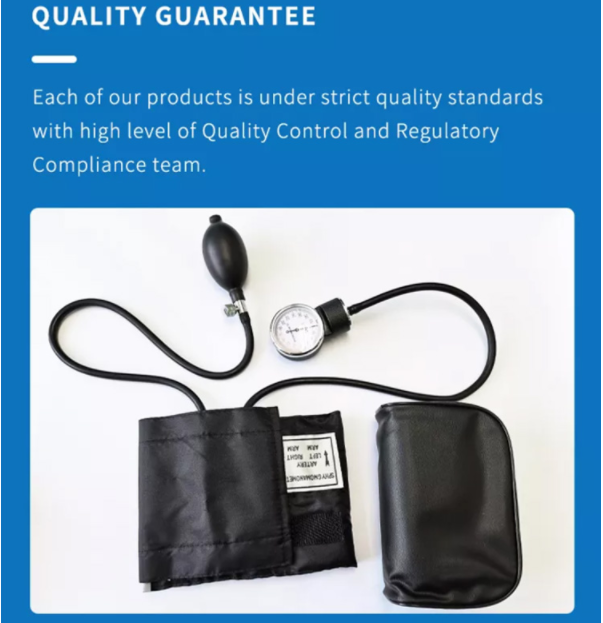 Тумак кровяного давления Paramed черного ручного сфигмоманометра BP ручной