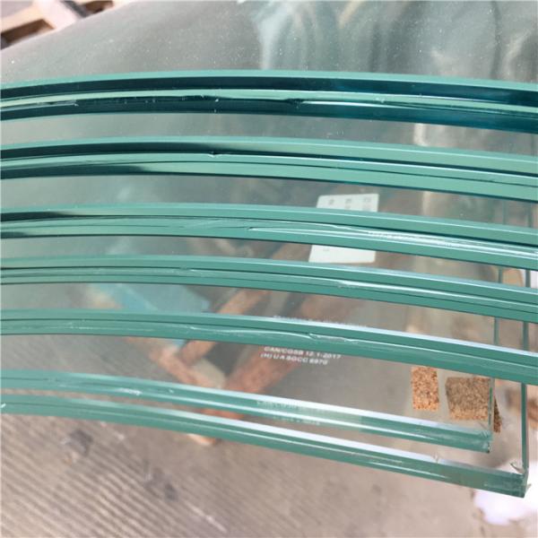 Laminated Curved Glass Architecture Curved Window Glass Customized Thickened 6mm 8mm 10mm 12mm Toughened Glass Panels for partition walls / greenhouses