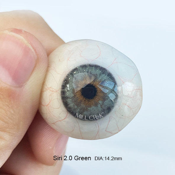 Siri 2.0 Green Color Contact Lenses 14.2mm Daily & Yearly CE ISO
