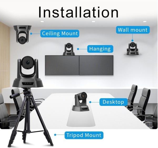 ROHS OEM TEVO NV3U 3X zoom 1080p USB HD Webcam With 360 Rotation