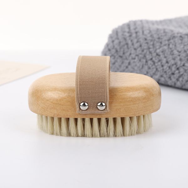 Сухой Exfoliating ливень силикона задний бамбуковый чистит деревянное щеткой