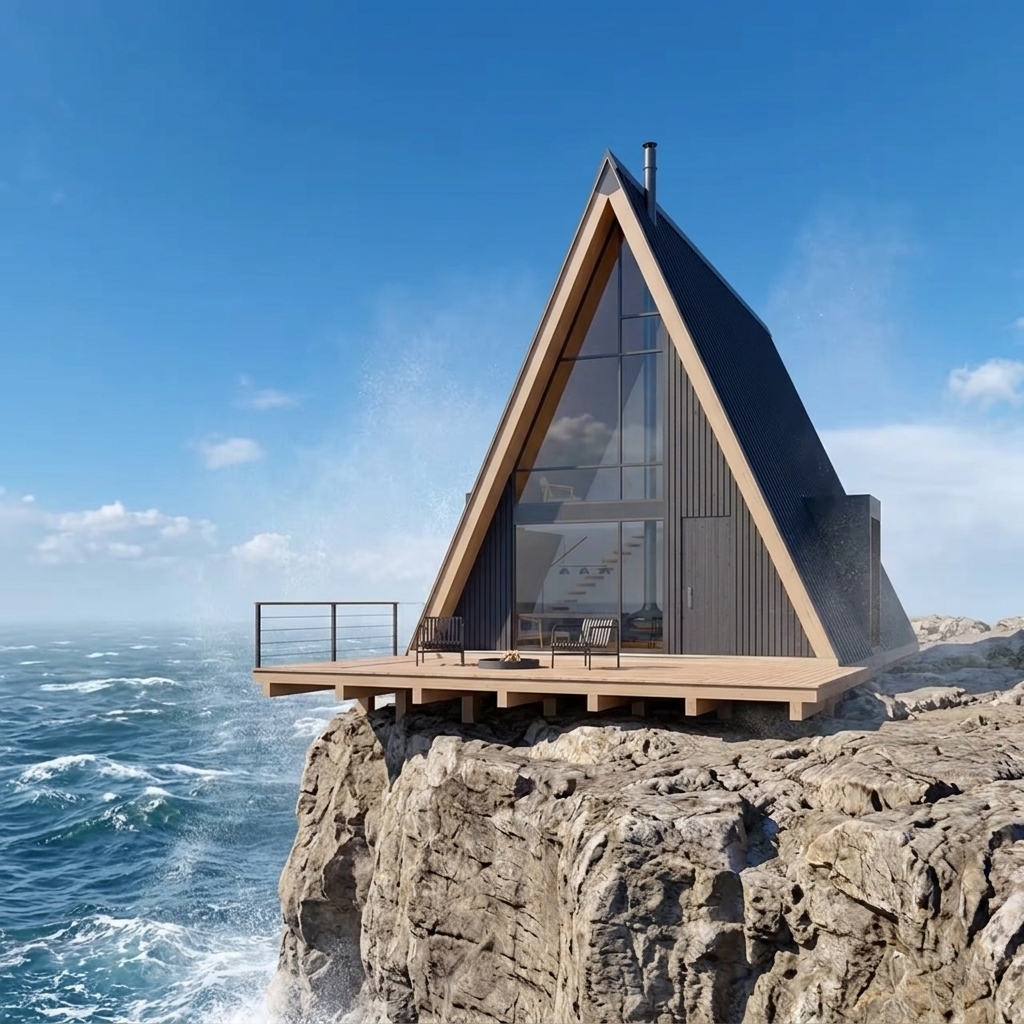 Factory Customized Triangular Prefab Cabin, Quick Setup Multi Functional Space for Living Accommodation and Storage Room
