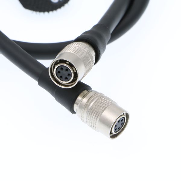 Hembra de 6 PIN Hirose al cable de extensión femenino de 6 Pin para los audios de las cámaras de Basler