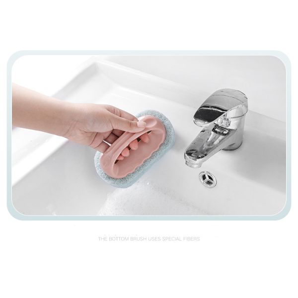 Escovas de limpeza fortes do agregado familiar da faixa com punho, escova de limpeza do banheiro