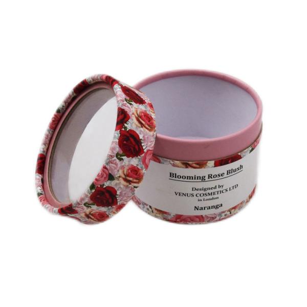 Caixas de empacotamento cosméticas personalizadas do círculo pequeno para óleos essenciais com logotipo FSC