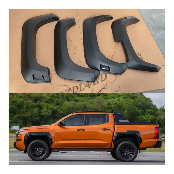 ABS 4x4 Wheel Arch Fender Flares For Triton L200 2024 With Lights