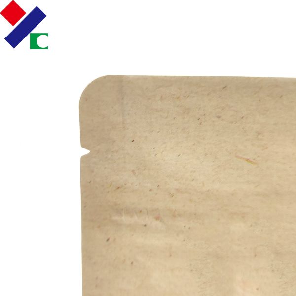 Resealable Stand Up Food Packaging Pouch Biodegradable Zip Lock