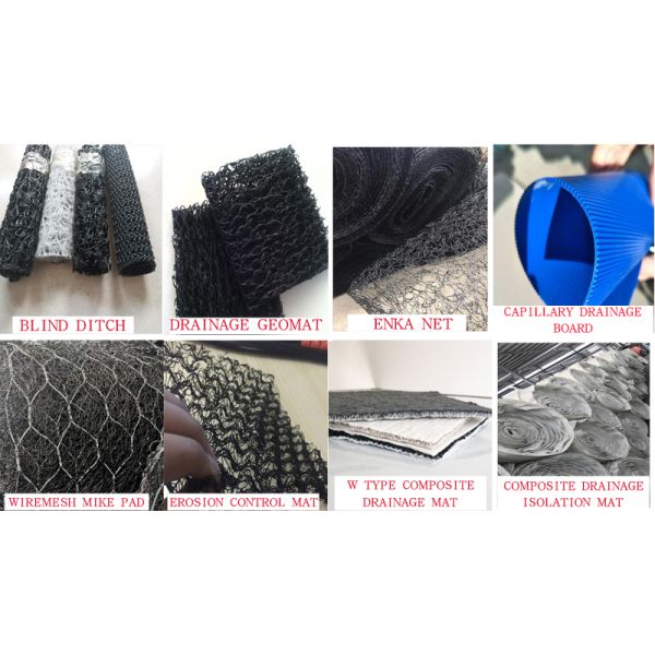 Mike Pads Reinforced Mike Mat Reinforced Three-Dimensional Mesh PVC Coated Hot Dipped Galvanized Galfan Reinforced Composite Geomat Erosion Control Mat Soil Stabilization Matting Mud Control Mats