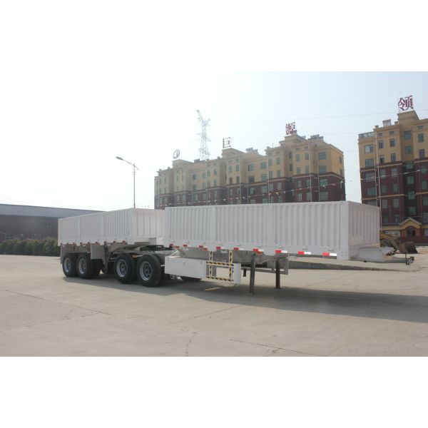 40 тонн 45 60 кубических U-типа тандемный наклонный трейлер с тандемным гидравлическим подъемником и конструкцией