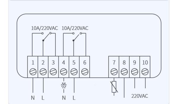 Microcomputer intelligent digital display automatic temperature controller 220V STC-8080AX-01