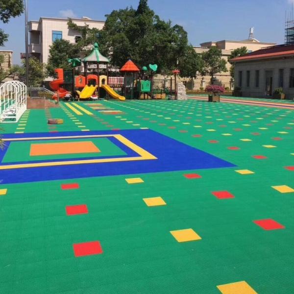 Green Matte Removable Outdoor Sports Surfaces 250 x 250 x 12.7mm