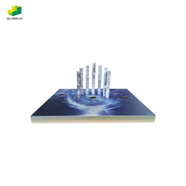 Cosmetic Make Up Counter Display Stand Recyclable Glossy smooth