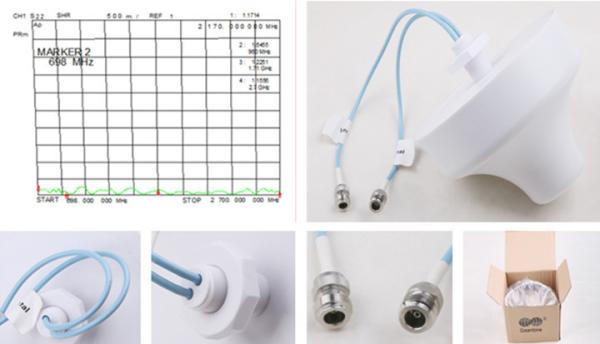 698-2700MHz 2x2 mimo antenna for lte 4G MIMO Antenna Indoor Internal Omni MIMO Antenna 4dBi*2