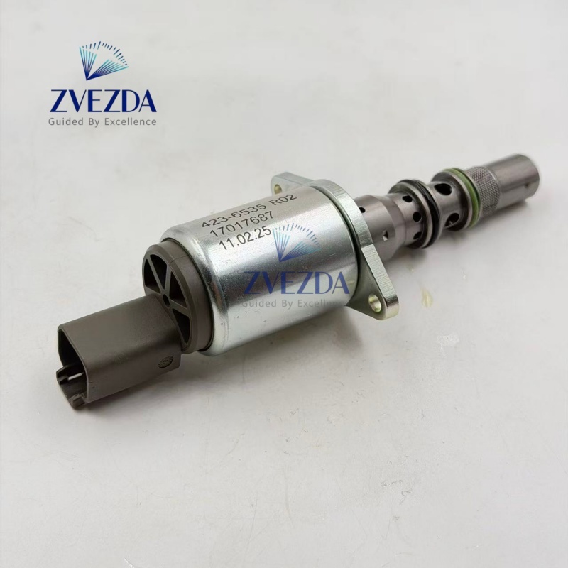 ZVEZDA Hydraulic Proportional Solenoid Valve Replace Part Number 423-6535 R02 17017687 Fit 966H 972H 980K