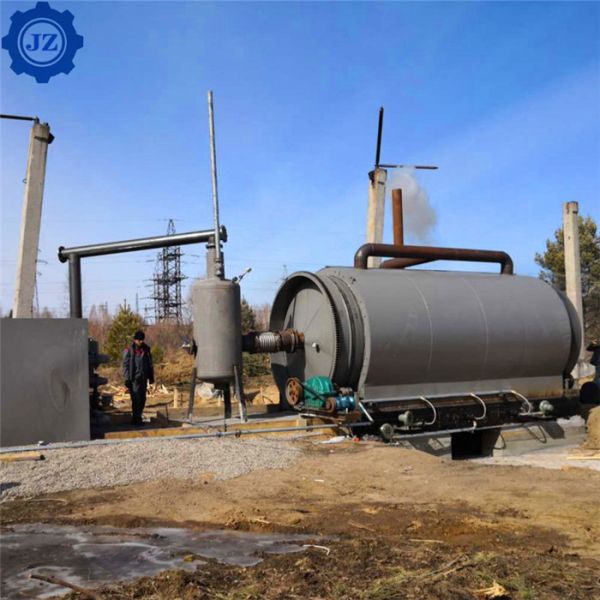 20ton Scrap Tire Recycling Waste Tyre And Plastic Pyrolysis To Fuel Oil Plant