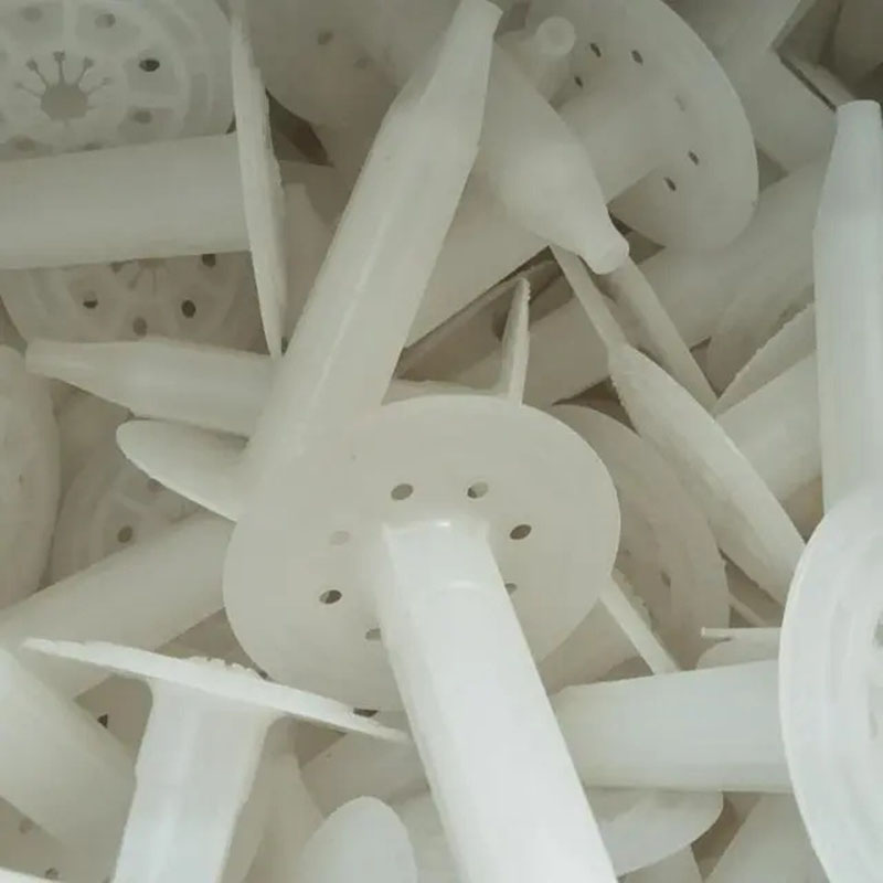 Спиральный HDPE плоский глаз Анкер изоляционный гвоздь для стенной изоляции крепления якорь